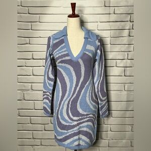 3/$30 ASOS Design Swirl Mini Sweater Dress Size 4